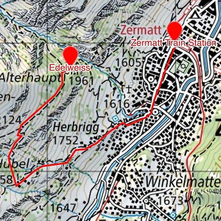 Edelweiss Mountain Guest House - 1 Hour Hike Up From Zermatt Station - On Hiking Trail - No Transport 외부 사진